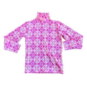 Bisby Retro Print Turtleneck